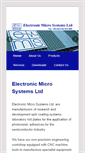 Mobile Screenshot of electronicmicrosystems.co.uk