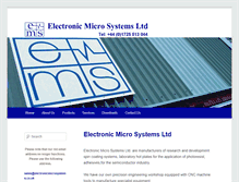 Tablet Screenshot of electronicmicrosystems.co.uk